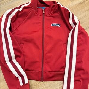 Old Navy Vibrant Red Zip-Up Jacket
